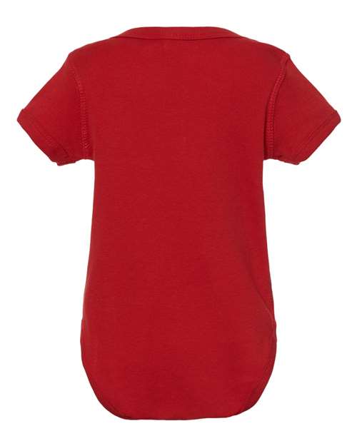 Infant Baby Rib Bodysuit - Back - B30238701 - Red