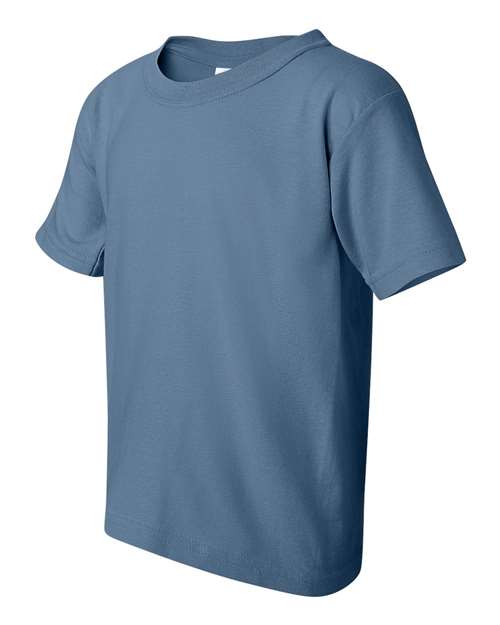 Heavy Cotton™ Youth T-Shirt - Side - B31560682 - Indigo Blue