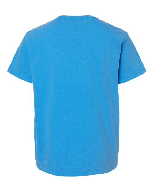 Garment-Dyed Youth Heavyweight T-Shirt - Back - B31608972 - Royal Caribe