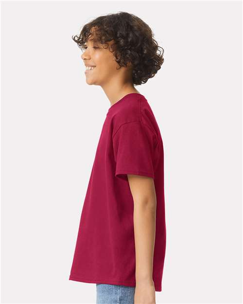 Ultra Cotton® Youth T-Shirt - OnModelSide - B31660522 - Cardinal Red