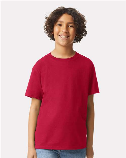 Ultra Cotton® Youth T-Shirt - OnModelFront - B31660792 - Cherry Red