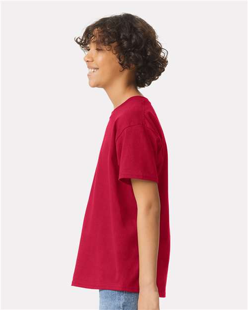 Ultra Cotton® Youth T-Shirt - OnModelSide - B31660792 - Cherry Red