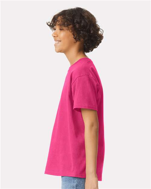 Ultra Cotton® Youth T-Shirt - OnModelSide - B31660692 - Heliconia