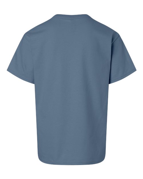Ultra Cotton® Youth T-Shirt - Back - B31660682 - Indigo Blue