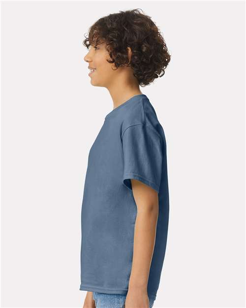Ultra Cotton® Youth T-Shirt - OnModelSide - B31660682 - Indigo Blue