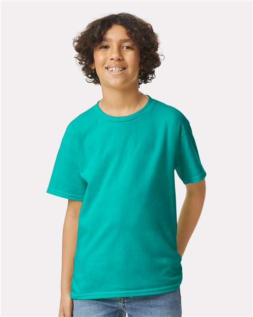Ultra Cotton® Youth T-Shirt - OnModelFront - B31660592 - Jade Dome