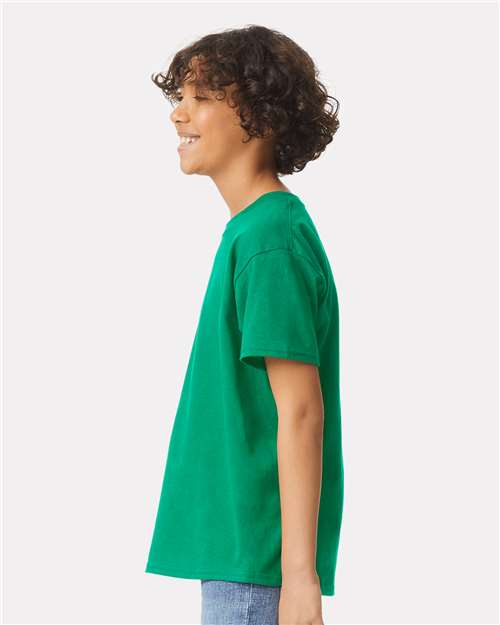 Ultra Cotton® Youth T-Shirt - OnModelSide - B31660602 - Kelly Green
