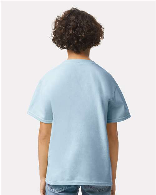 Ultra Cotton® Youth T-Shirt - OnModelBack - B31660252 - Light Blue