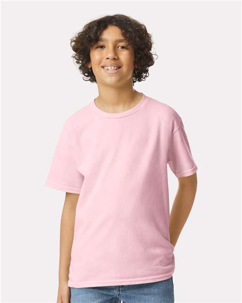 Ultra Cotton® Youth T-Shirt - OnModelFront - B31660302 - Light Pink