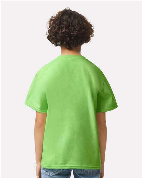 Ultra Cotton® Youth T-Shirt - OnModelBack - B31660172 - Lime