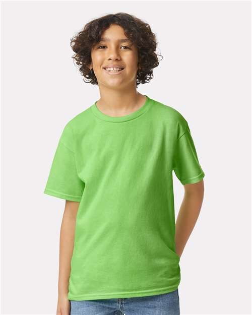 Ultra Cotton® Youth T-Shirt - OnModelFront - B31660172 - Lime