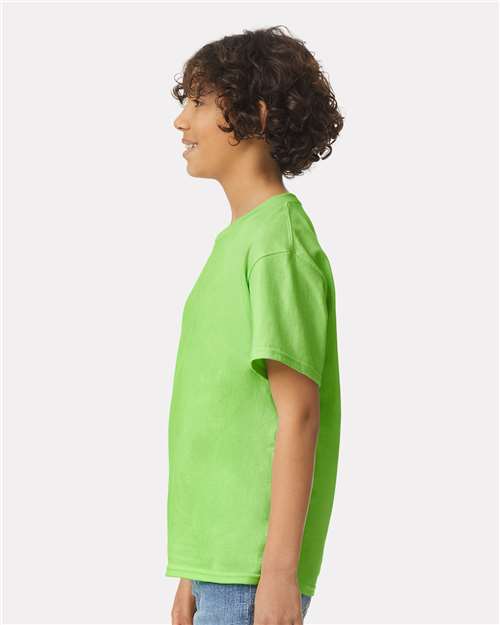 Ultra Cotton® Youth T-Shirt - OnModelSide - B31660172 - Lime