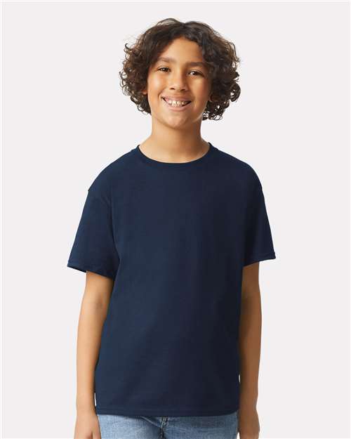 Ultra Cotton® Youth T-Shirt - OnModelFront - B31660652 - Navy