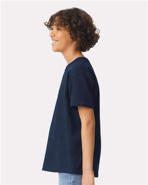 Ultra Cotton® Youth T-Shirt - OnModelSide - B31660652 - Navy