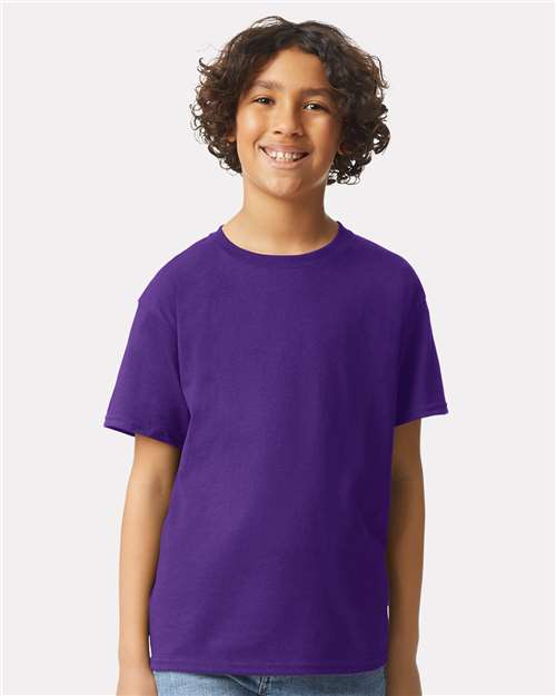 Ultra Cotton® Youth T-Shirt - OnModelFront - B31660672 - Purple