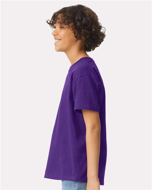Ultra Cotton® Youth T-Shirt - OnModelSide - B31660672 - Purple