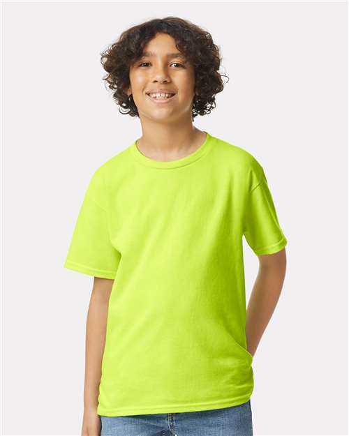 Ultra Cotton® Youth T-Shirt - OnModelFront - B31660162 - Safety Green