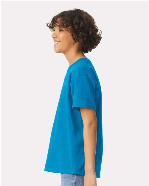 Ultra Cotton® Youth T-Shirt - OnModelSide - B31660762 - Sapphire