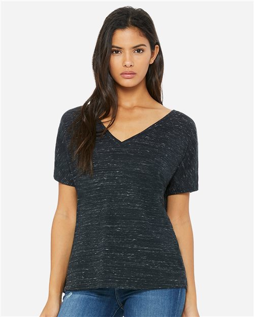 Women’s Slouchy V-Neck Tee - styleImage