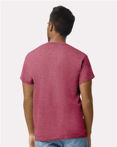Ultra Cotton® T-Shirt - OnModelBack - B00760963 - Heather Cardinal