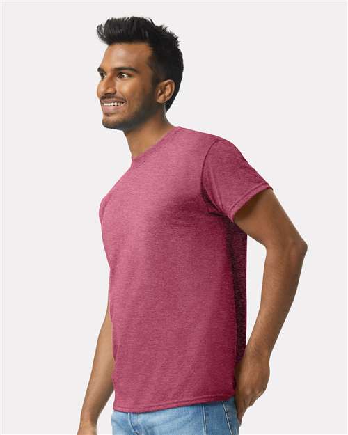 Ultra Cotton® T-Shirt - OnModelSide - B00760963 - Heather Cardinal