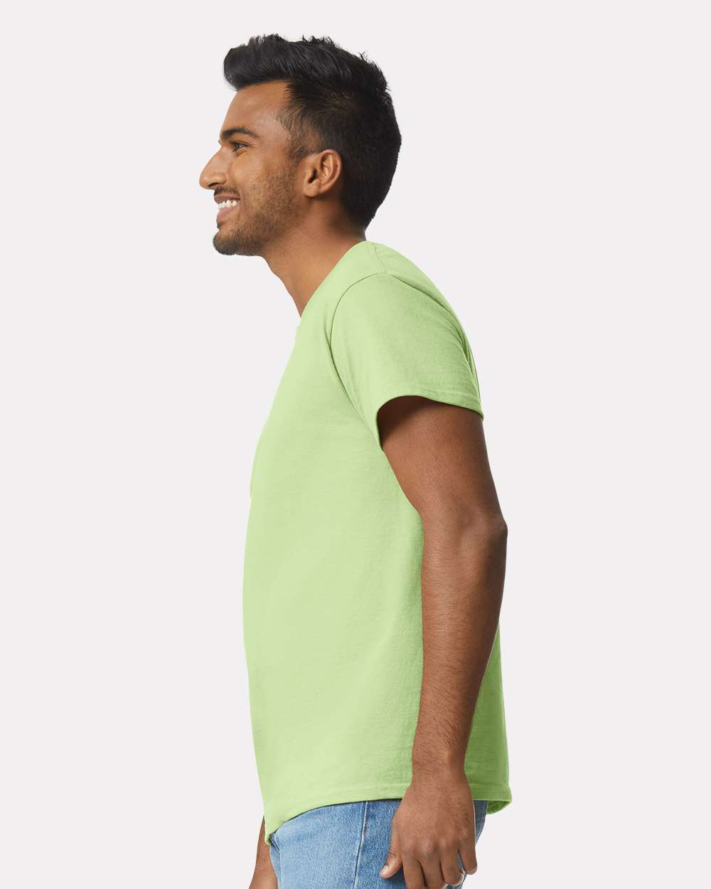 Ultra Cotton® T-Shirt - OnModelSide - B00760043 - Pistachio