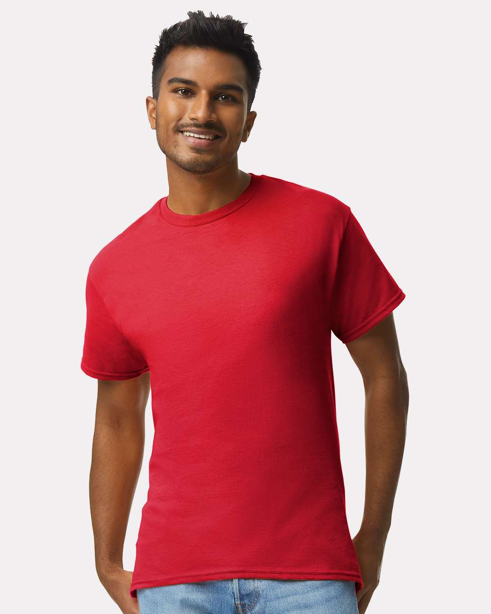 Ultra Cotton® T-Shirt - OnModelFront - B00760703 - Red