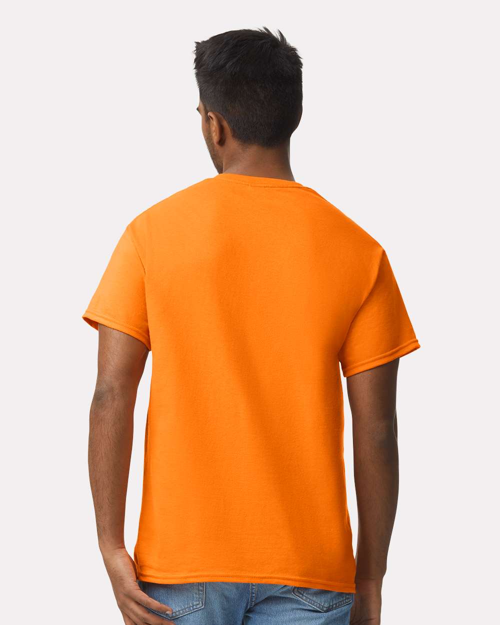 Ultra Cotton® T-Shirt - OnModelBack - B00760153 - Safety Orange