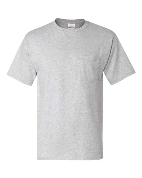 Authentic Pocket T-Shirt - Front - B07000023 - Ash