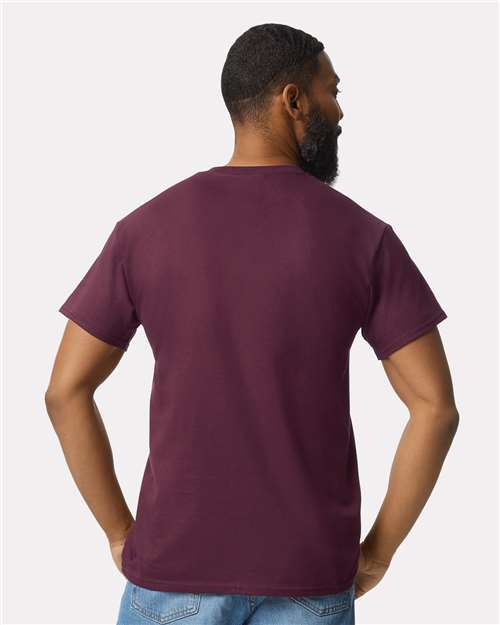 Ultra Cotton® Pocket T-Shirt - OnModelBack - B07060533 - Maroon