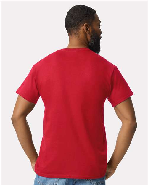 Ultra Cotton® Pocket T-Shirt - OnModelBack - B07060703 - Red