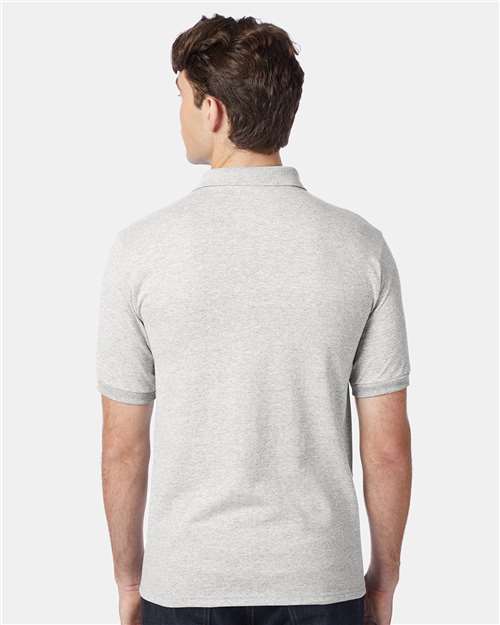 Ecosmart® Jersey Polo - OnModelBack - B11000023 - Ash