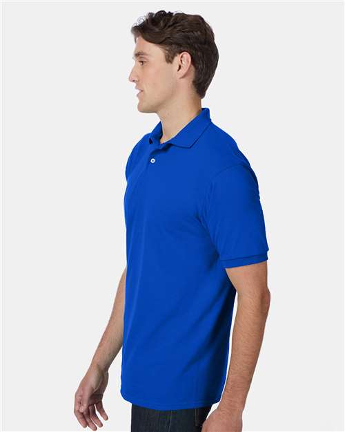 Ecosmart® Jersey Polo - OnModelSide - B11000883 - Deep Royal