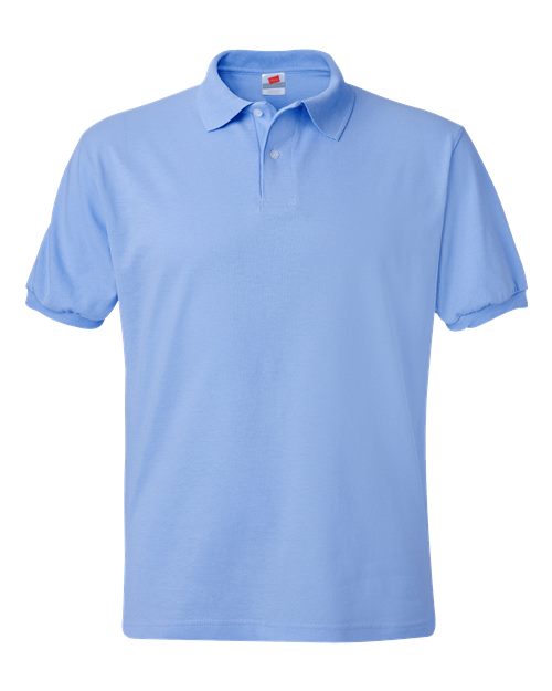 Ecosmart® Jersey Polo - Front - B11000253 - Light Blue