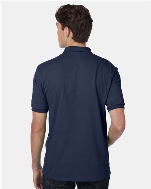 Ecosmart® Jersey Polo - OnModelBack - B11000653 - Navy