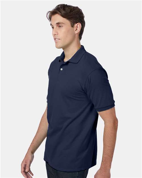 Ecosmart® Jersey Polo - OnModelSide - B11000653 - Navy