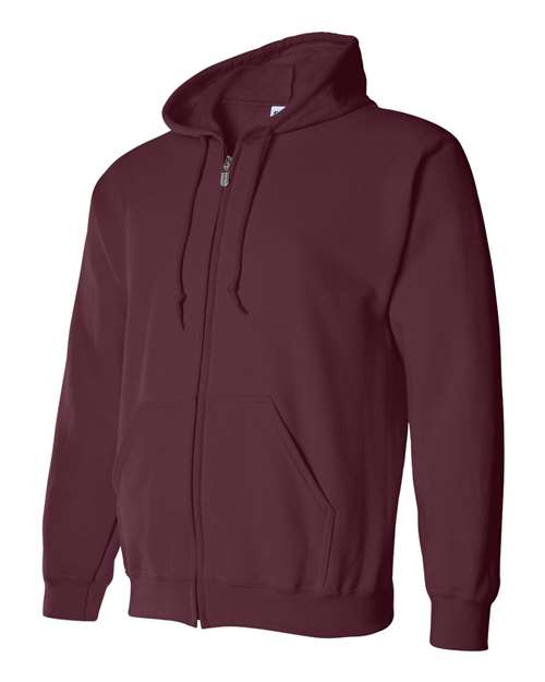 Heavy Blend™ Full-Zip Hooded Sweatshirt - Side - B22460533 - Maroon