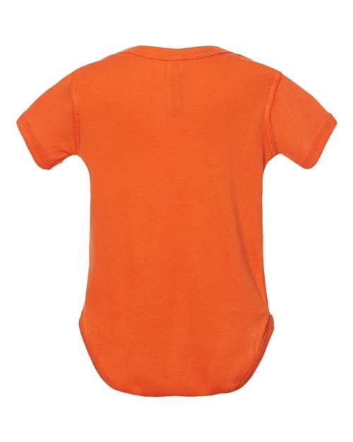 Infant Baby Rib Bodysuit - Back - B30238661 - Orange