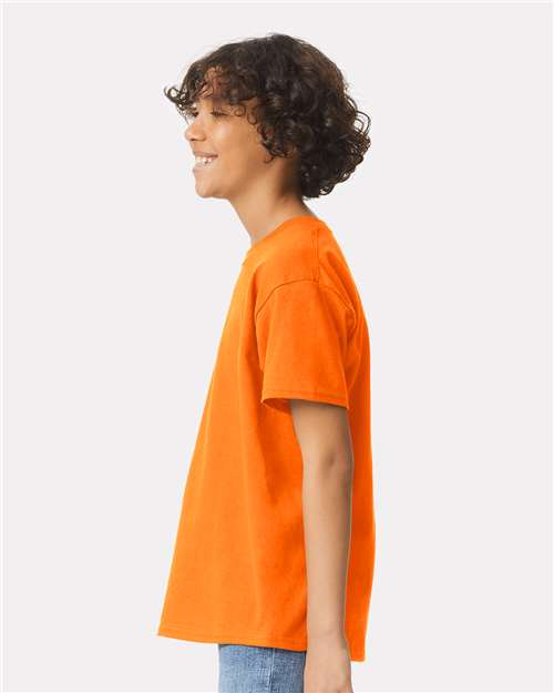 Ultra Cotton® Youth T-Shirt - OnModelSide - B31660332 - Safety Orange