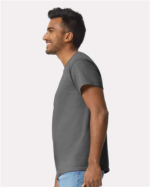 Ultra Cotton® T-Shirt - OnModelSide - B00760093 - Charcoal