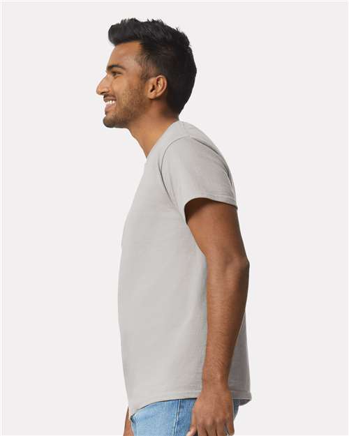 Ultra Cotton® T-Shirt - OnModelSide - B00760353 - Ice Grey