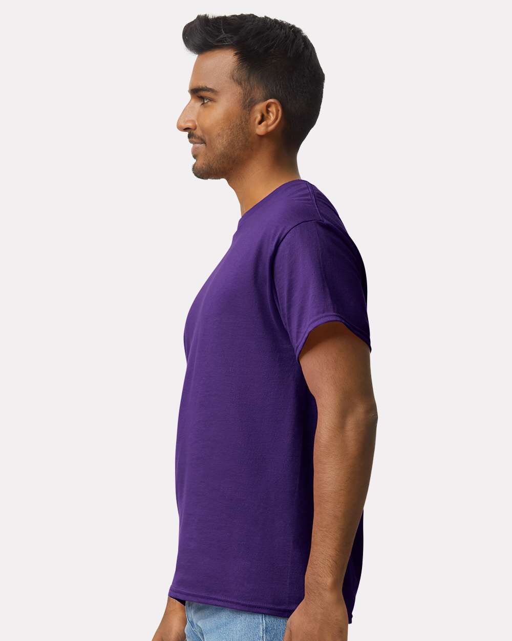 Ultra Cotton® T-Shirt - OnModelSide - B00760673 - Purple
