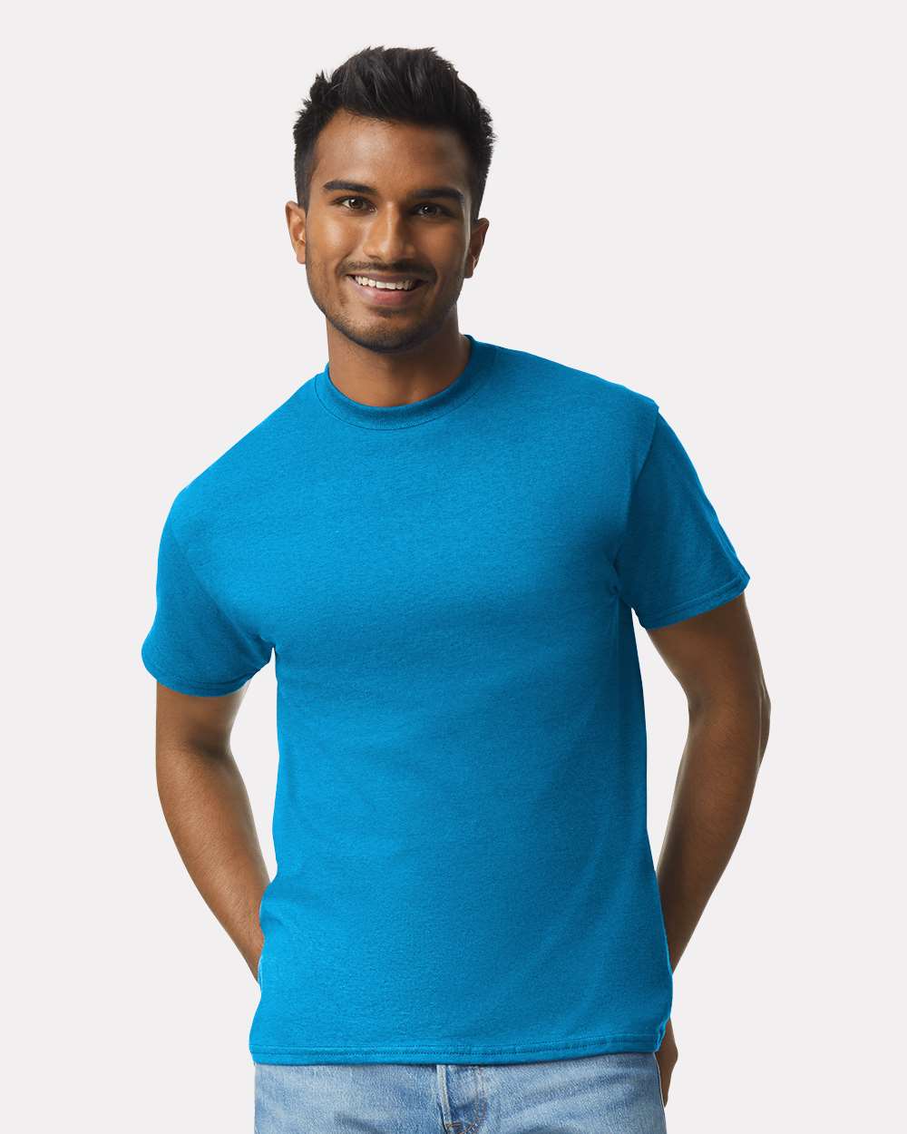 Ultra Cotton® T-Shirt - OnModelFront - B00760763 - Sapphire