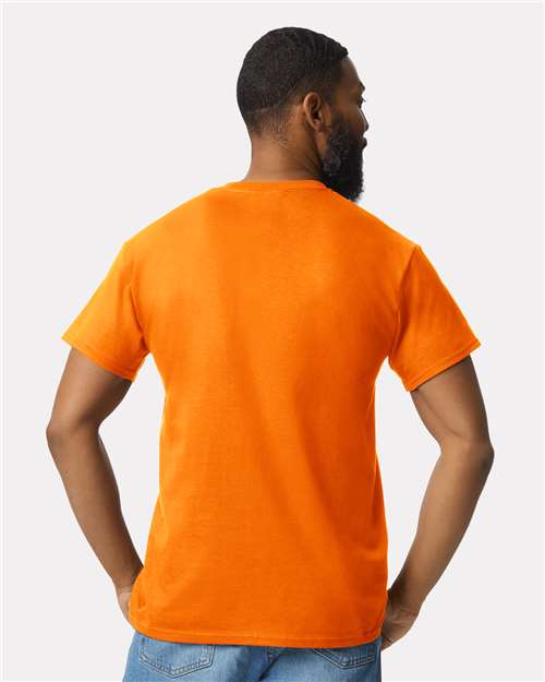Ultra Cotton® Pocket T-Shirt - OnModelBack - B07060333 - Safety Orange