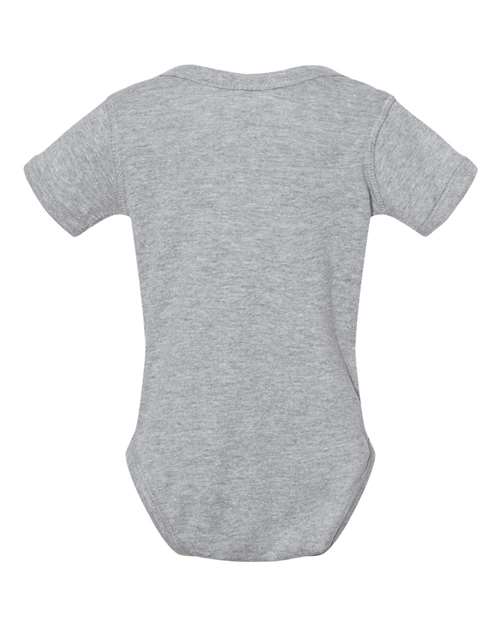 Infant Baby Rib Bodysuit - Back - B30238581 - Heather
