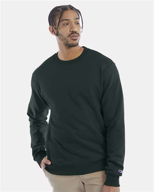 Powerblend® Crewneck Sweatshirt - OnModelFront - B21284193 - Dark Green