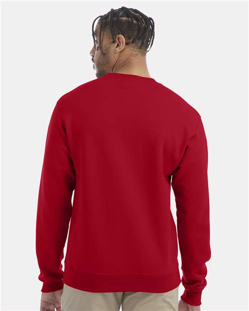 Powerblend® Crewneck Sweatshirt - OnModelBack - B21284703 - Scarlet