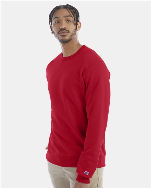 Powerblend® Crewneck Sweatshirt - OnModelSide - B21284703 - Scarlet