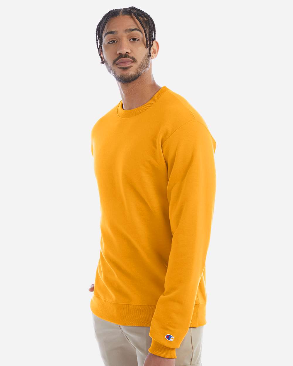 Powerblend® Crewneck Sweatshirt - OnModelSide - B21284123 - Gold