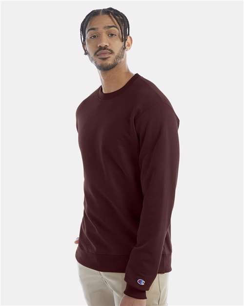 Powerblend® Crewneck Sweatshirt - OnModelSide - B21284533 - Maroon